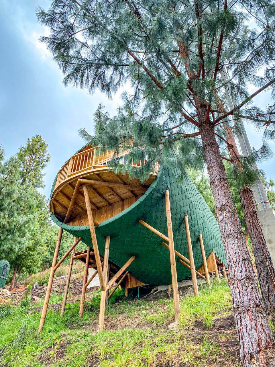 Cabañas en la Laguna de Tota
